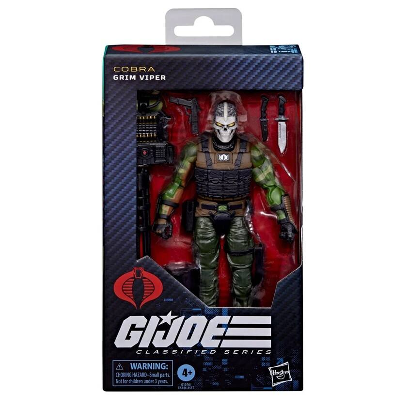 COBRA GRIM VIPER GI JOE CLASSIFIED SERIES  
WARNING: CHOKING HAZARD - Small parts. Not for children under 3 years.