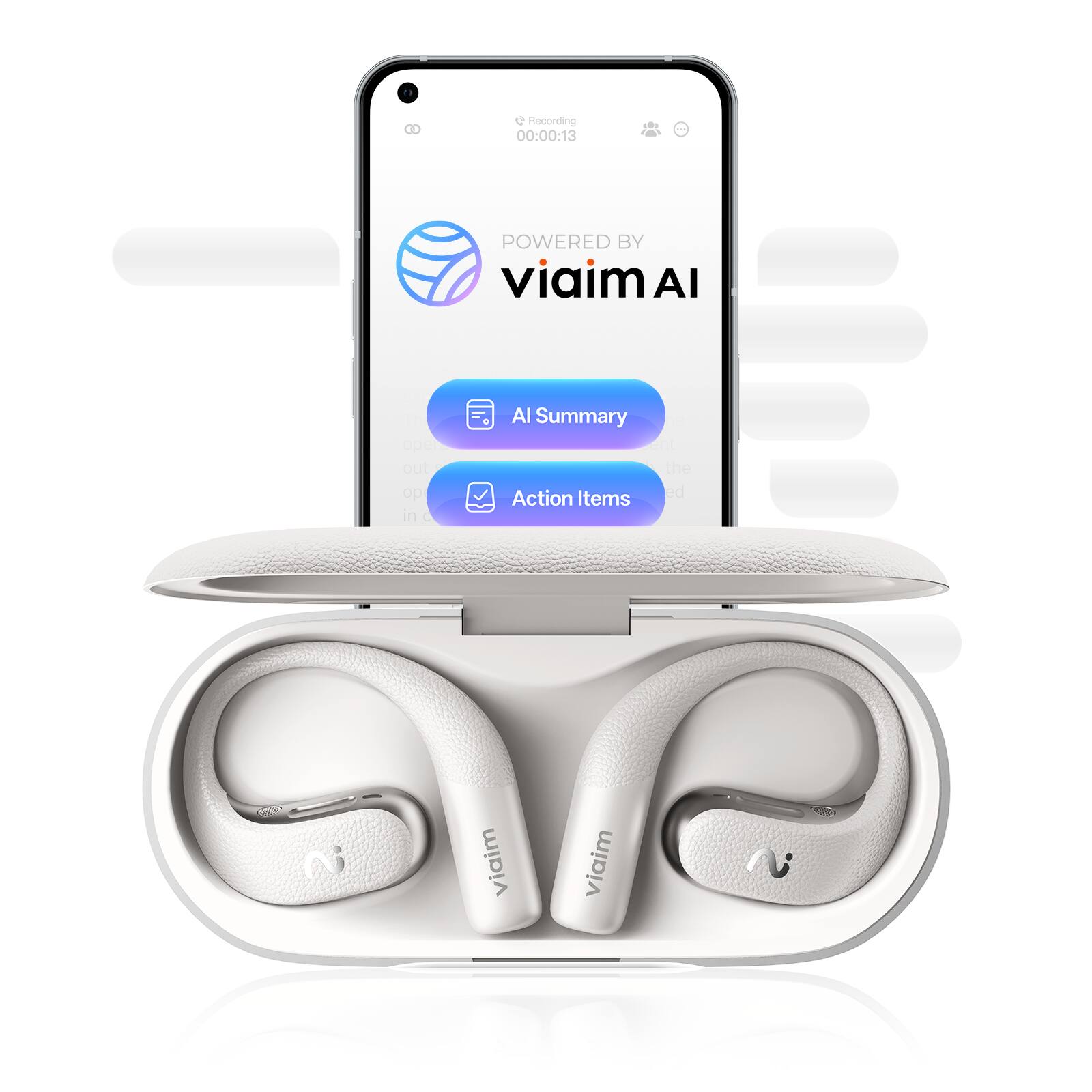 e Recording 00:00:13 POWERED BY viaim AI ape out do in a Al Summary nt the ed Action Items NED C viaim viaim