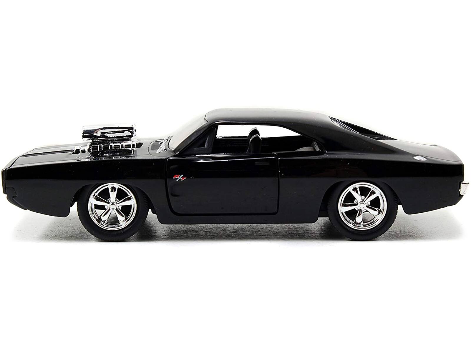 Alt View 1. Jada - Dom's Dodge Charger R/T Black "Fast & Furious 7" (2015) Movie 1/32 Diecast Model Car by Jada.