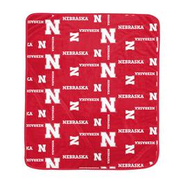 Pegasus - Nebraska Huskers 60" x 70" Homefield Flipped Wordmark Ultra Soft Blanket - Multicolor