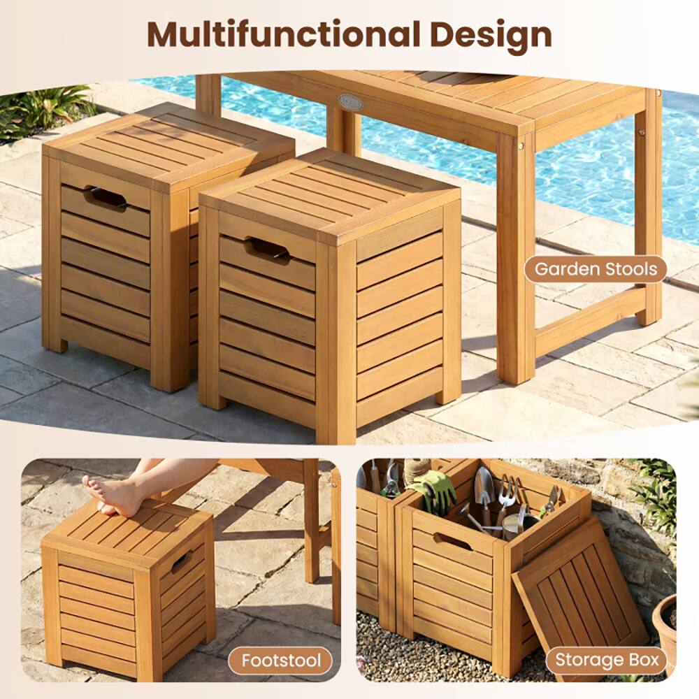 Multifunctional Design

- Garden Stools
- Footstool
- Storage Box
