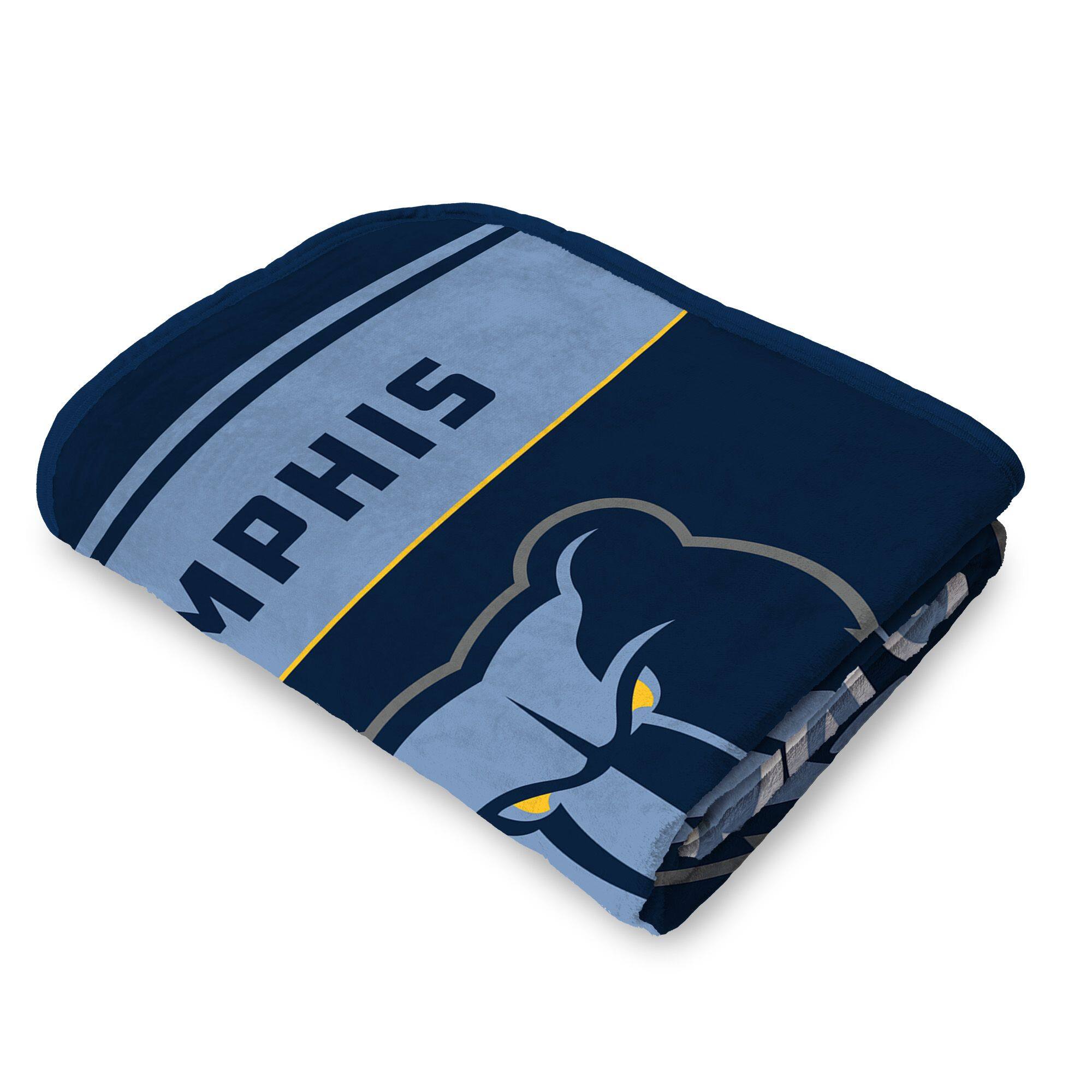 Back. Sweet Home Collection - NBA Memphis Grizzlies 46" x 60" Microfiber Plush Throw Blanket - Blue.