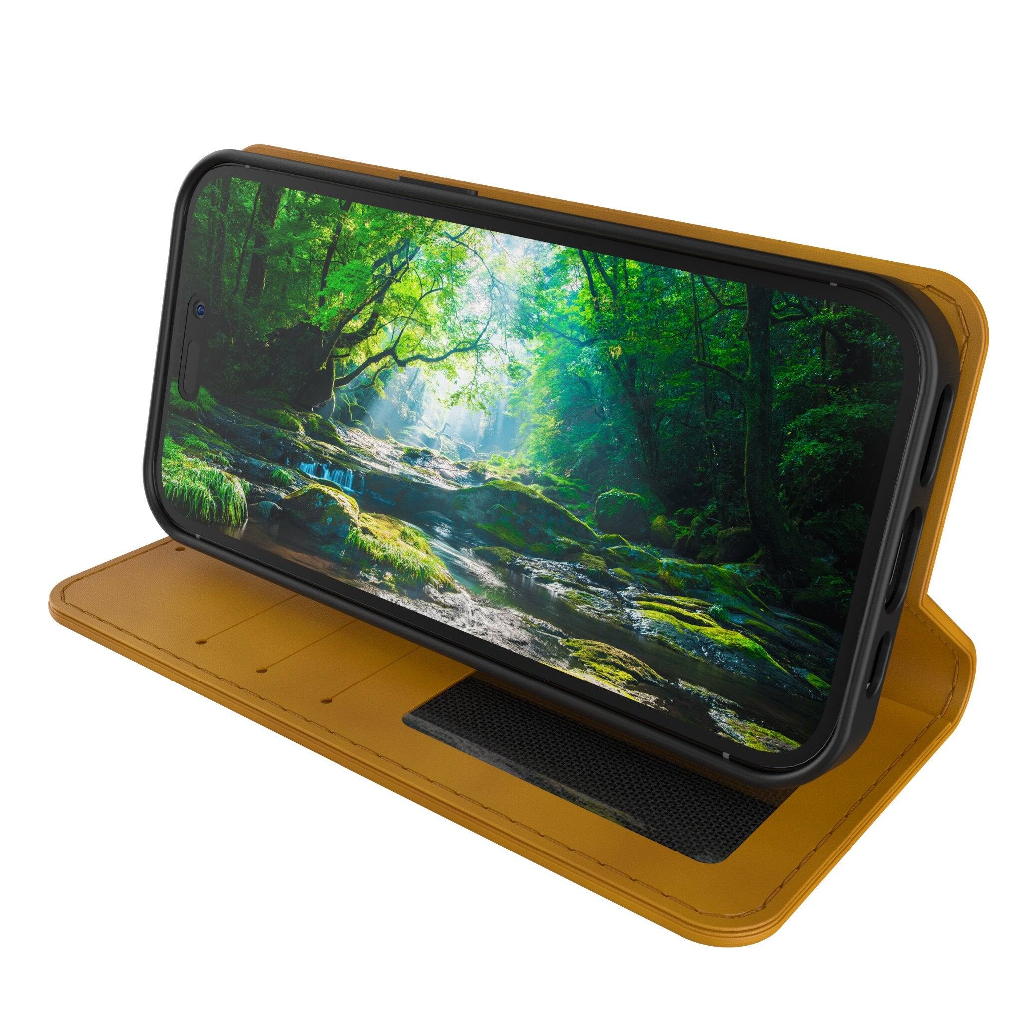 Alt View 2. Keyscaper - Marvel MechLine Folio Phone Case - Apple iPhone 16 Plus - Deadpool.