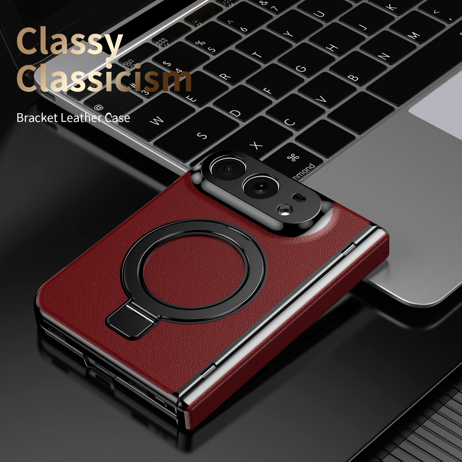Classy Classicism  
Bracket Leather Case