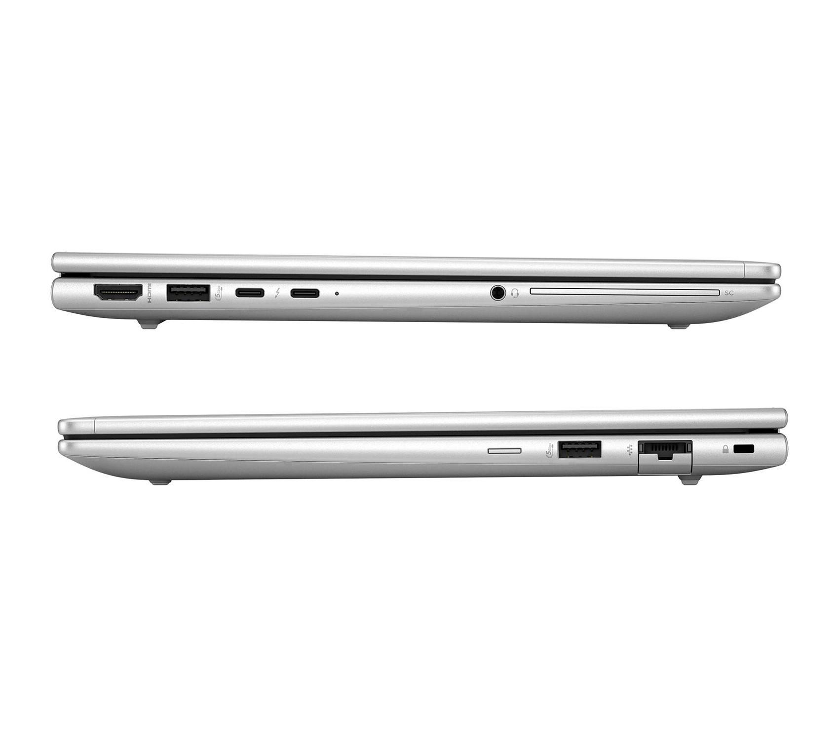 Left. HP - HP EliteBook 630 G11 Core Ultra 7-165U 1.7GHz, 32GB, 2TB SSD, 13.3" FHD, Windows 11 Pro (Refurbished) - Silver.