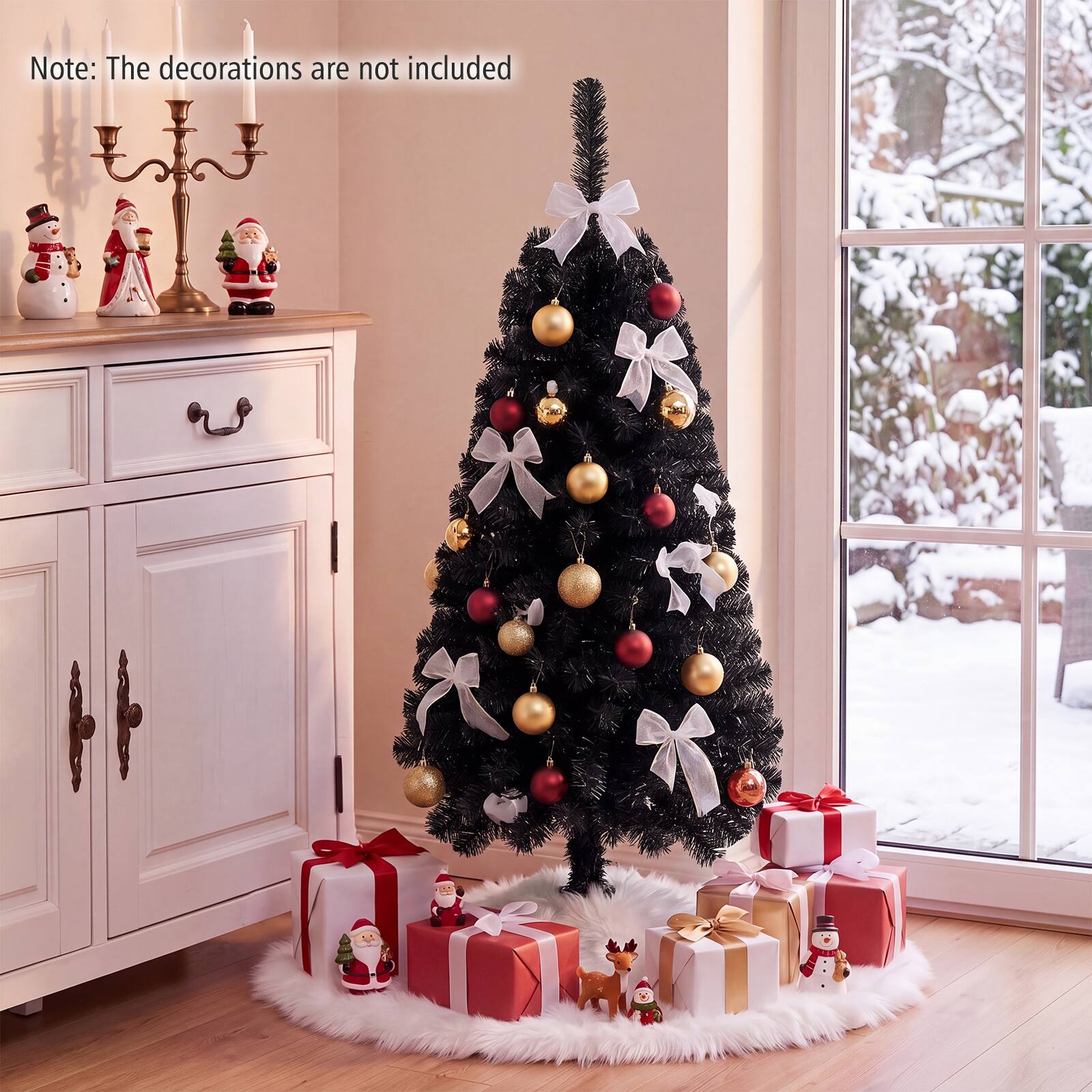 Note: The decorations are not included