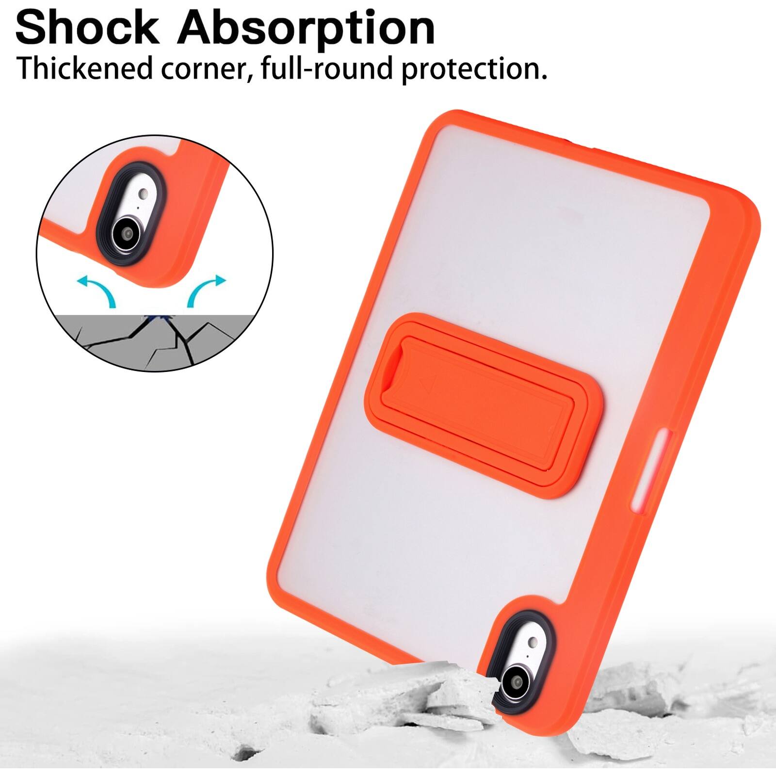 Shock Absorption  
Thickened corner, full-round protection.