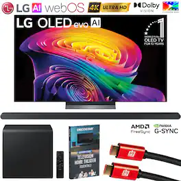 Bundle - LG - 65 inch OLED evo AI C6 4K Smart webOS TV (2026) w/ HW-S800D Soundbar