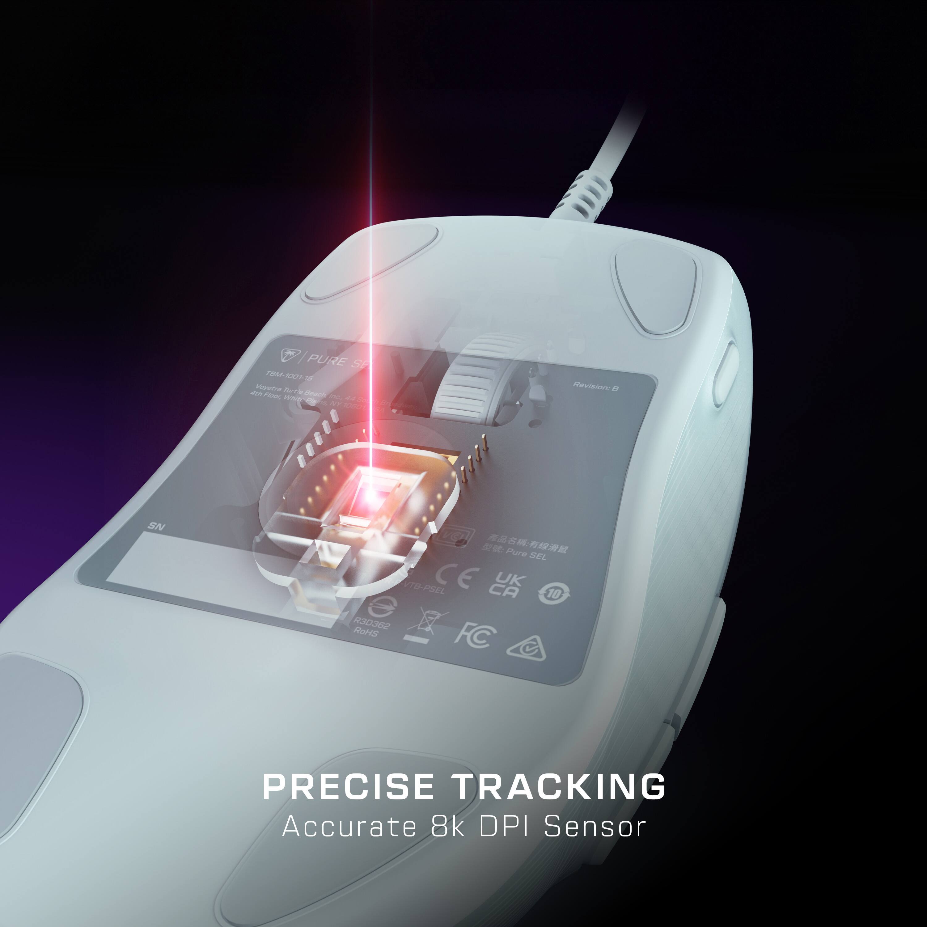PRECISE TRACKING Accurate 8k DPI Sensor