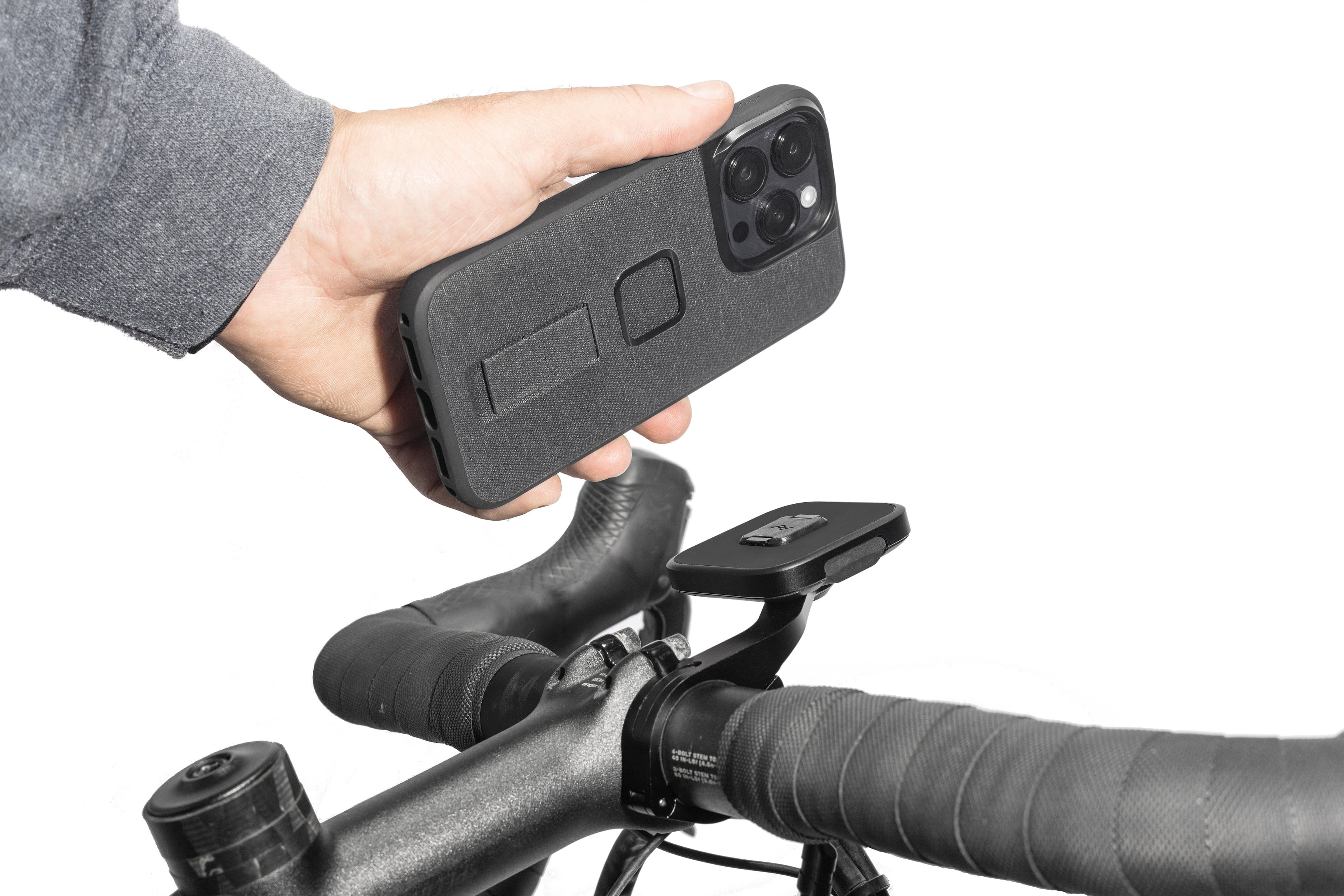 Alt View 13. Peak Design - Mobile Bike Mount Out Front - Black.