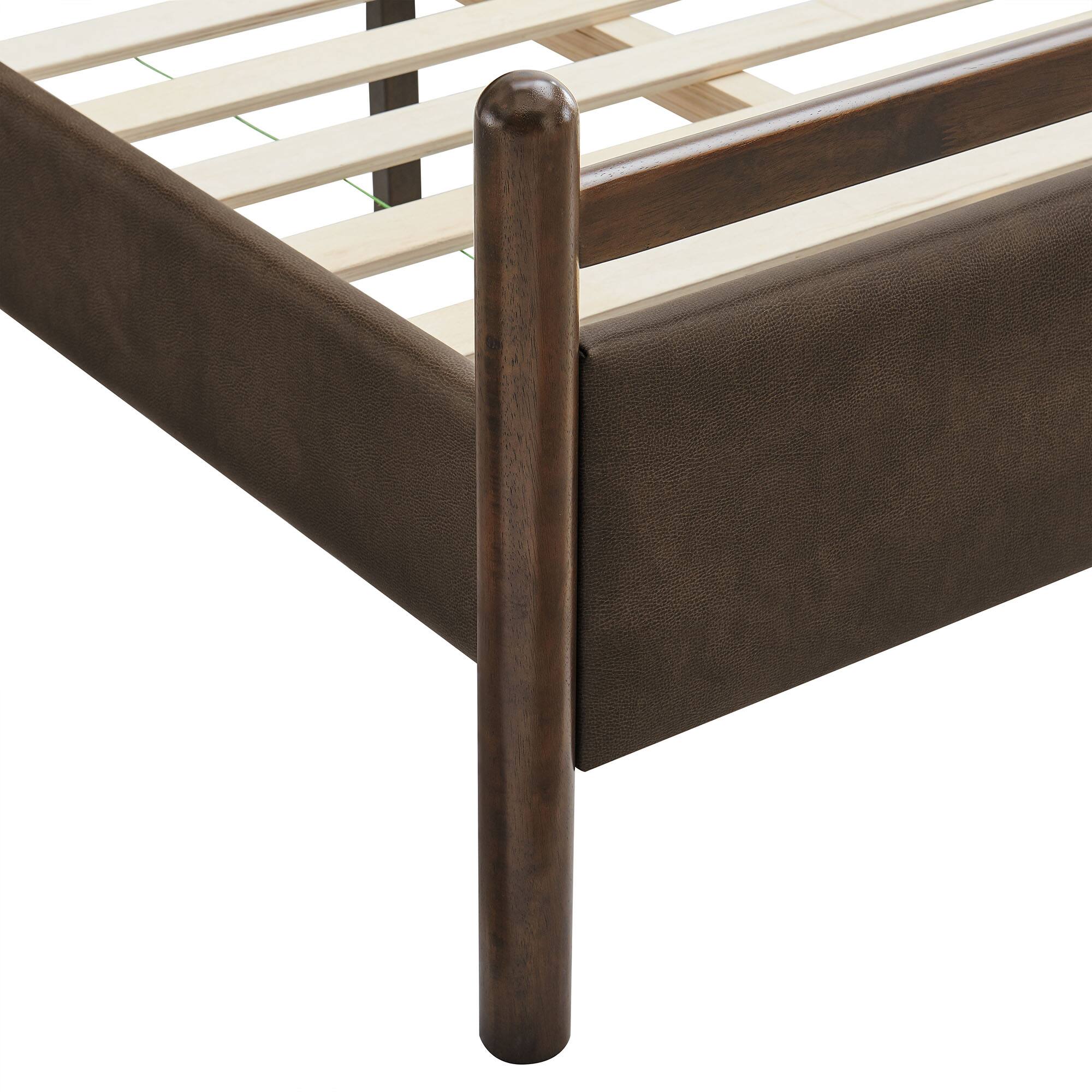 Alt View 6. Modway - Ginny Platform Bed Frame by Modway - Wenge Mushroom.