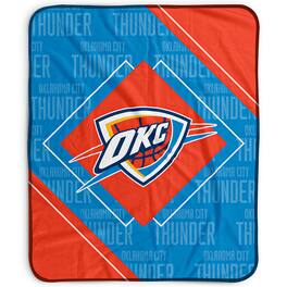 Pegasus - Oklahoma City Thunder 50" x 60" Diamond Logo Fleece Blanket - Multicolor