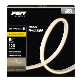 FEIT ELECTRIC - Feit 5 ft. L White Plug-In LED Tape Light 1 pk