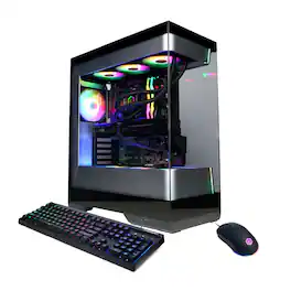 CyberPowerPC - Gaming Desktop - AMD Ryzen 7 9800X3D - NVIDIA GeForce RTX 5070 Ti 16GB - 32GB DDR5 - 2TB PCIe 4.0 SSD - Black