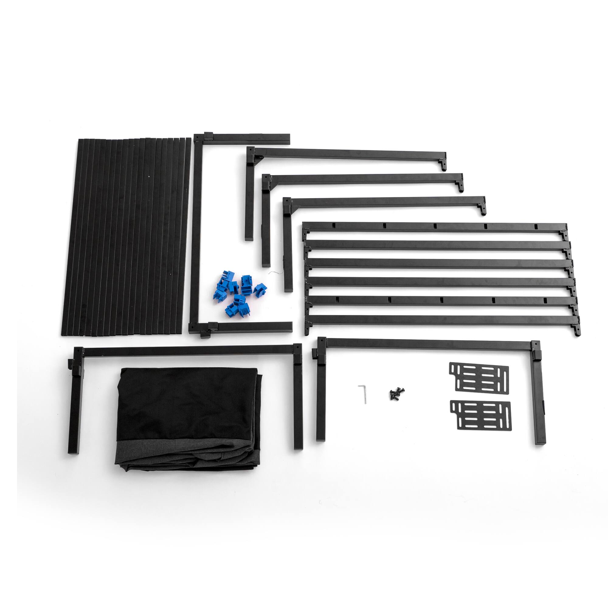 Alt View 15. Ghostbed - All-in-One Metal Foundation - King - Black.