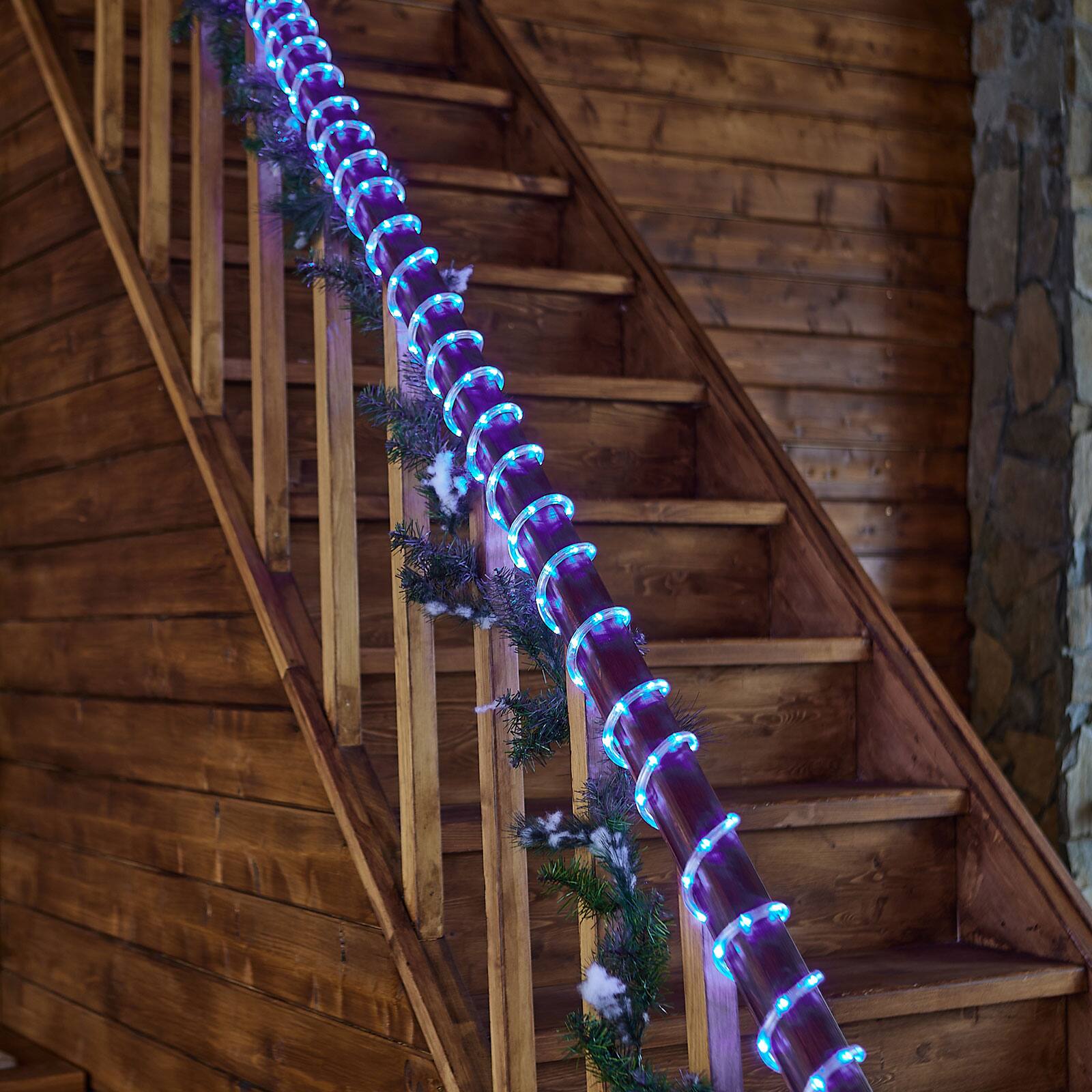 Alt View 3. IMAGE - 75.5FT 200 LED Solar Rope Lights 2400mah Cool White - Cool White.