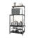 Alt View 13. Bestier - Kitchen Baker's Rack with Storage Shelves and USB Outlets - Black.