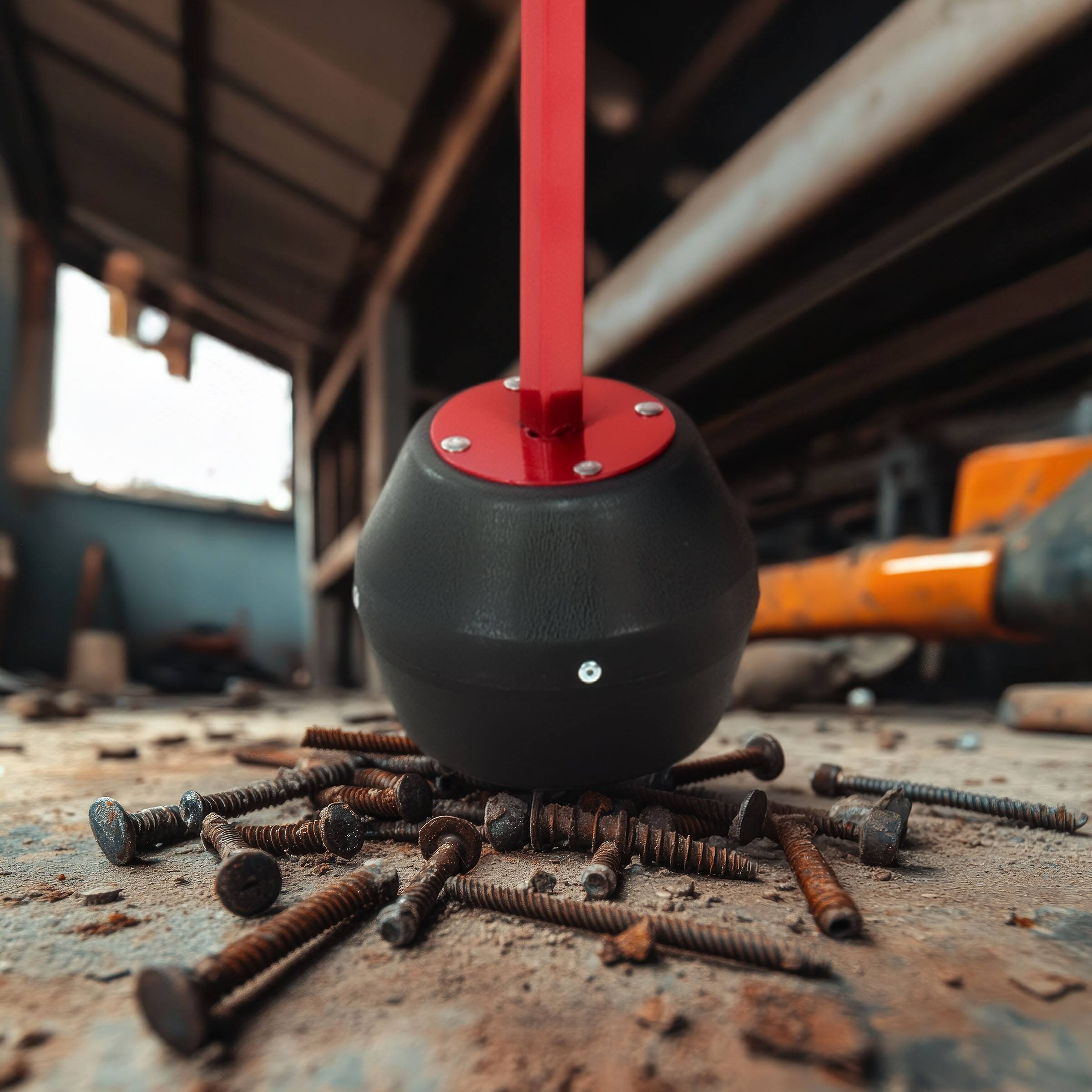 Alt View 3. Stalwart - Magnetic Pickup Tool Large Magnet with 25lb Pull, 27.5-Inch Reach, and Quick Release Handle.