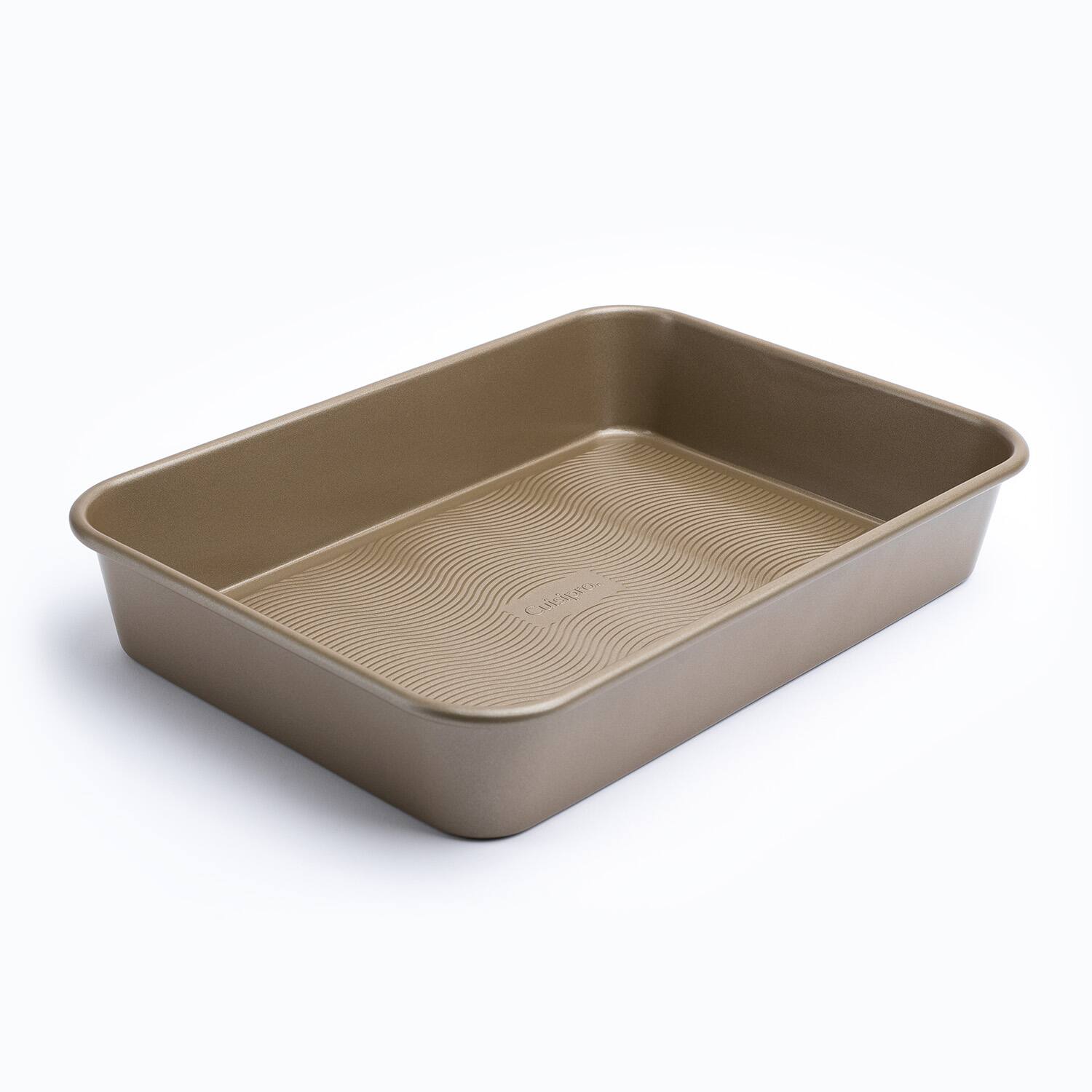 Alt View 1. Cuisipro - 13.5 x 9.5-Inch Rectangular Steel Nonstick Roasting Pan - Brown.