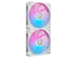 CORSAIR - iCUE LINK RX140 MAX RGB 140mm PWM Fans - Starter Kit – 30mm – Up to 1600 RPM – iCUE Hub - White