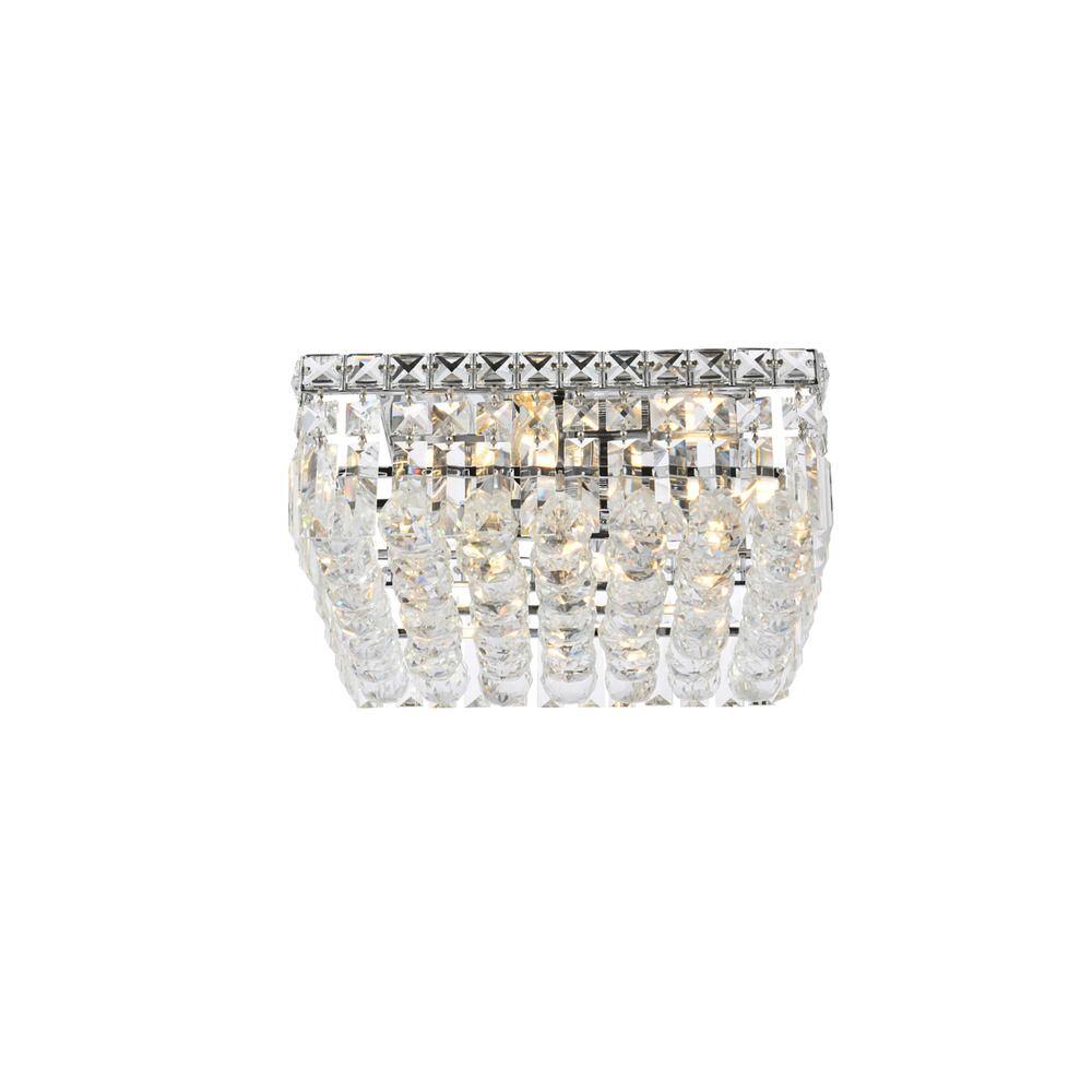 Alt View 5. Elegant Lighting - Maxime 4 light Chrome Flush Mount Clear Royal Cut Crystal - Chrome.