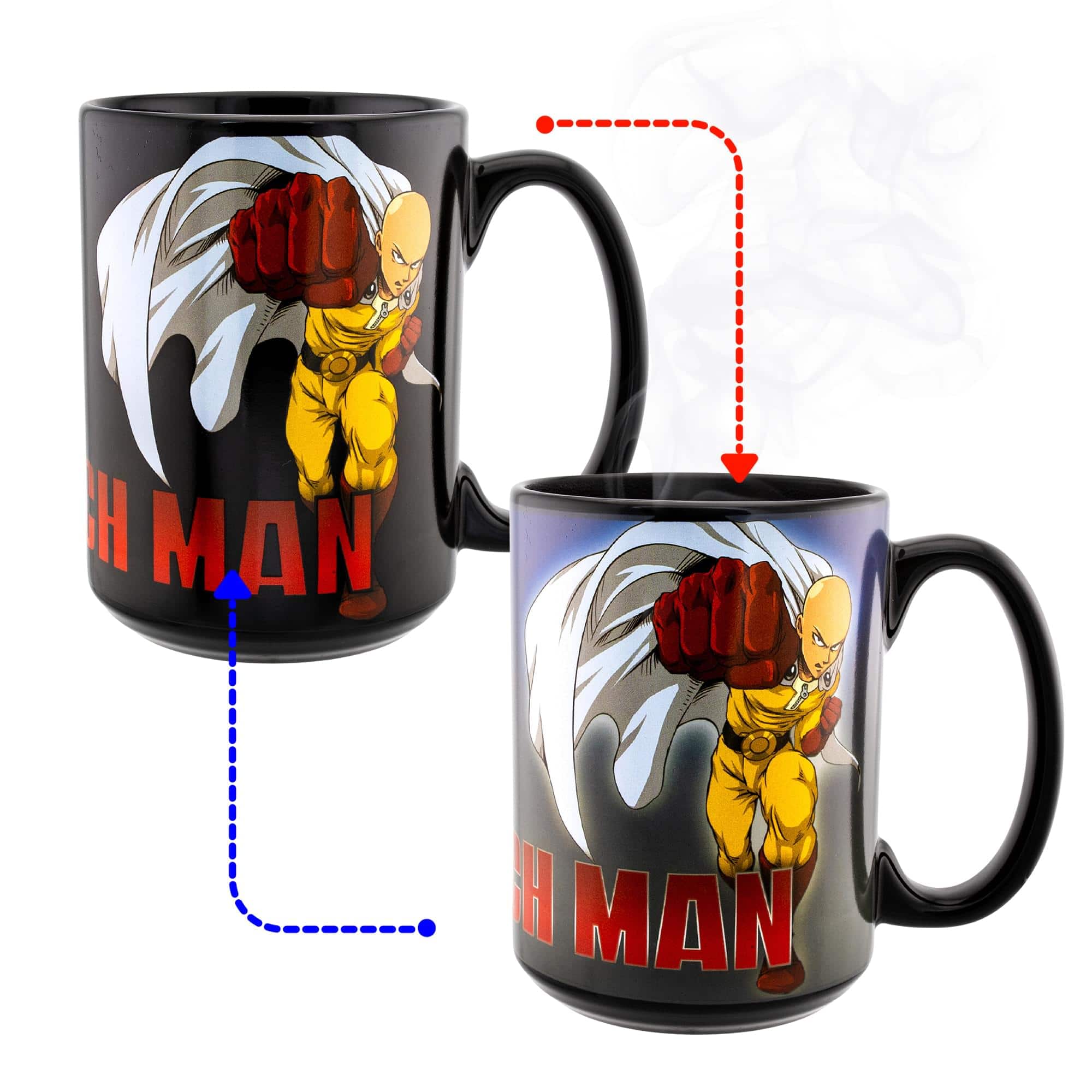 Just Funky - One Punch Man Heat Changing 16oz Ceramic Coffee Mug - Black price history on PriceWatchPro