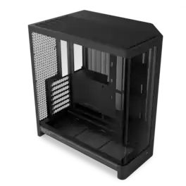 NZXT - H6 - ATX Dual-Chamber PC Case with Seamless Curved Tempered Glass - Black