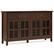 Front. Simpli Home - Artisan Large 4 Door Sideboard Buffet - Russet Brown.
