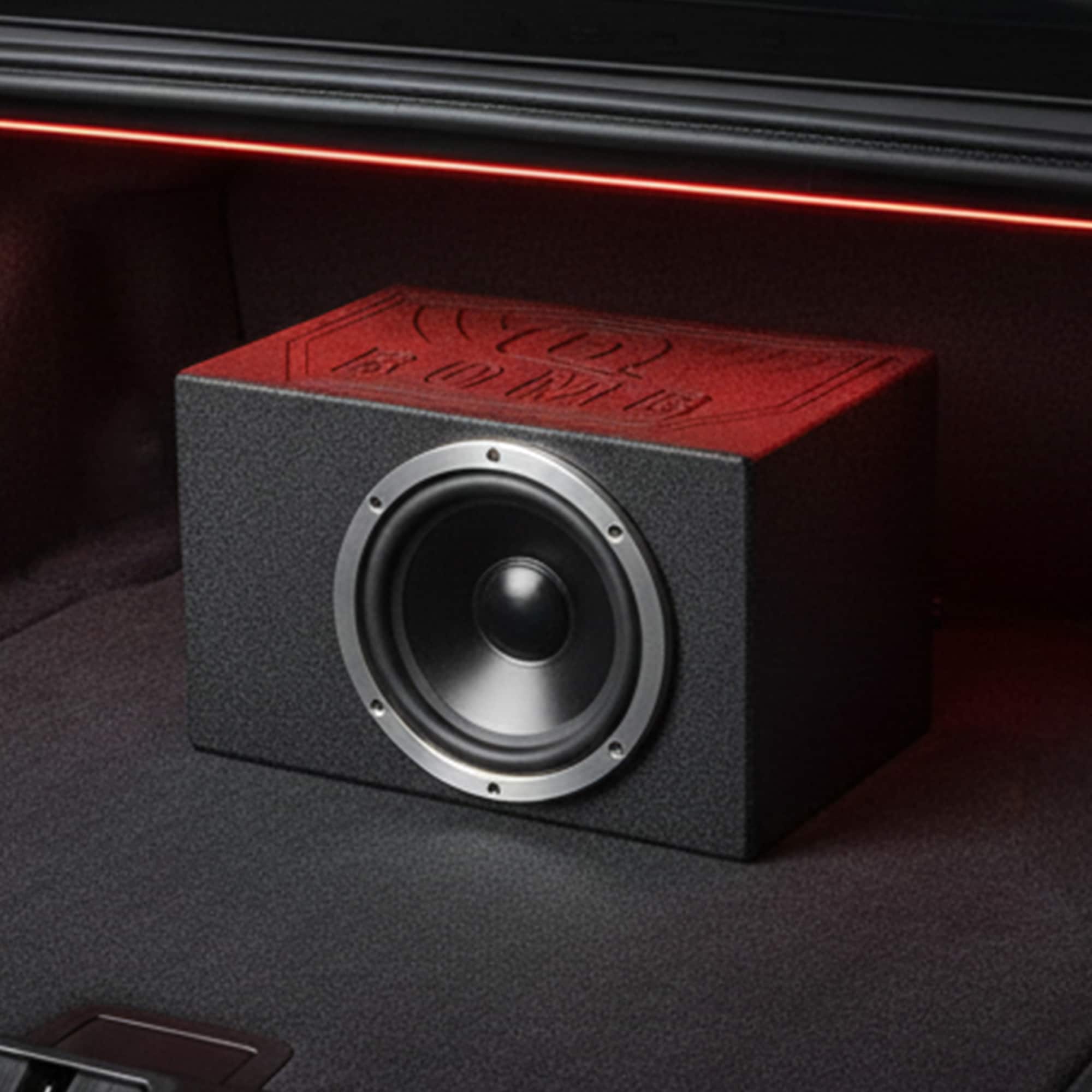 QPower QBOMB8VL Single 8 Inch Vented Ported Car Subwoofer Sub Box