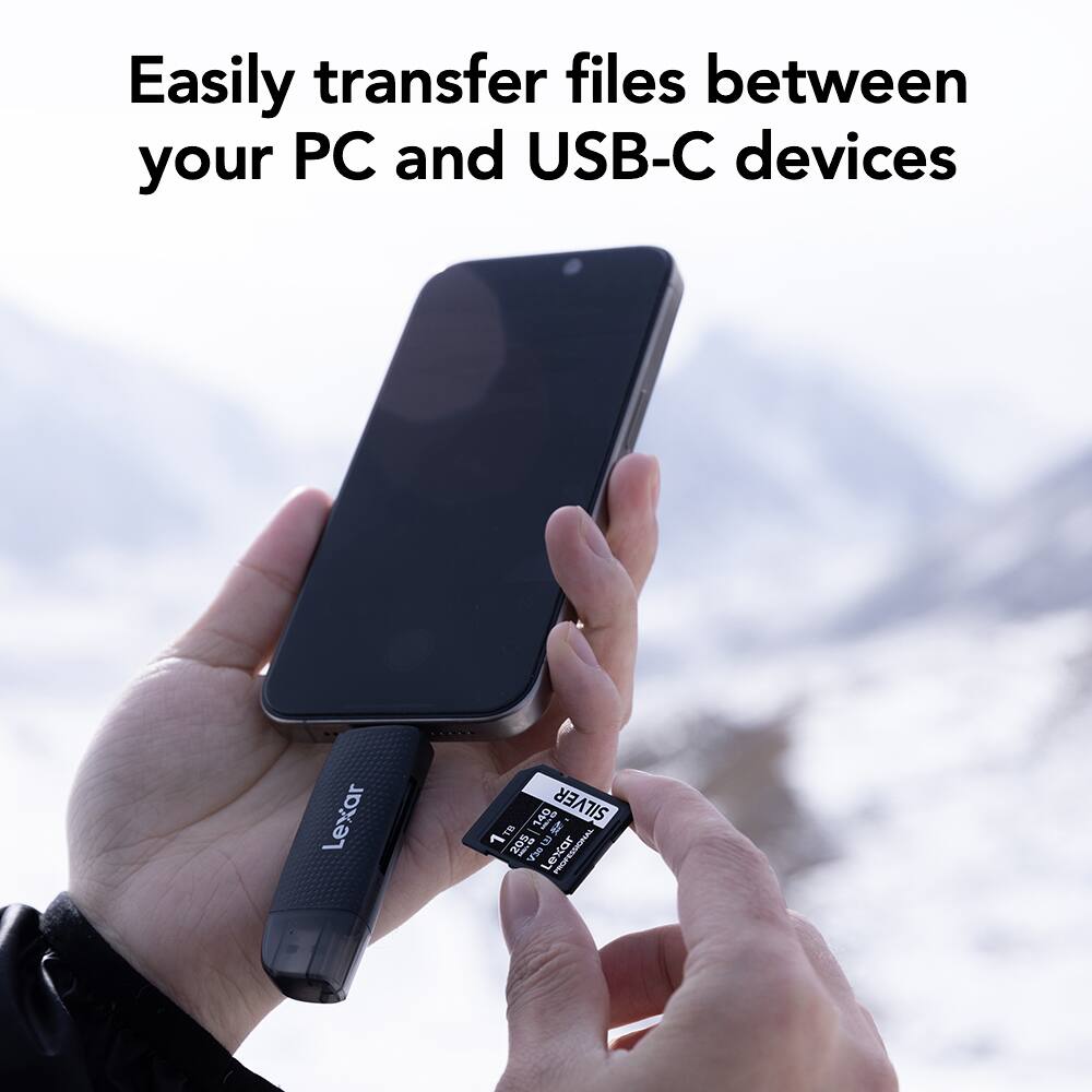 Easily transfer files between your PC and USB-C devices

Lexar 149 SILVER 1TB

Lexar