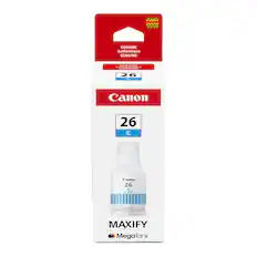 | | | ! GENUINE Authentique GENUINO DEN..... ............. SECiON 26 1 Canon 26 C Canon 26 C SER Coam - - - i - - I - - - MAXIFY MegaTank
GENUINE
Authentique
GENUINO
Canon
26 C
Canon
26
Cyan
Cian
MAXIFY
MegaTank