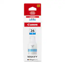 Canon - MegaTank GI-26 Ink Bottle - Pigment Cyan