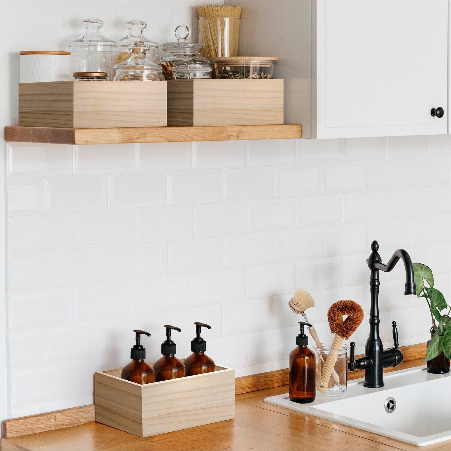 Alt View 2. Sorbus - Sorbus 4 Pack Unfinished Wood Crates - Organizer Bins, Wooden Box for Pantry, Arts & Crafts, Closet Organizers - Brown.