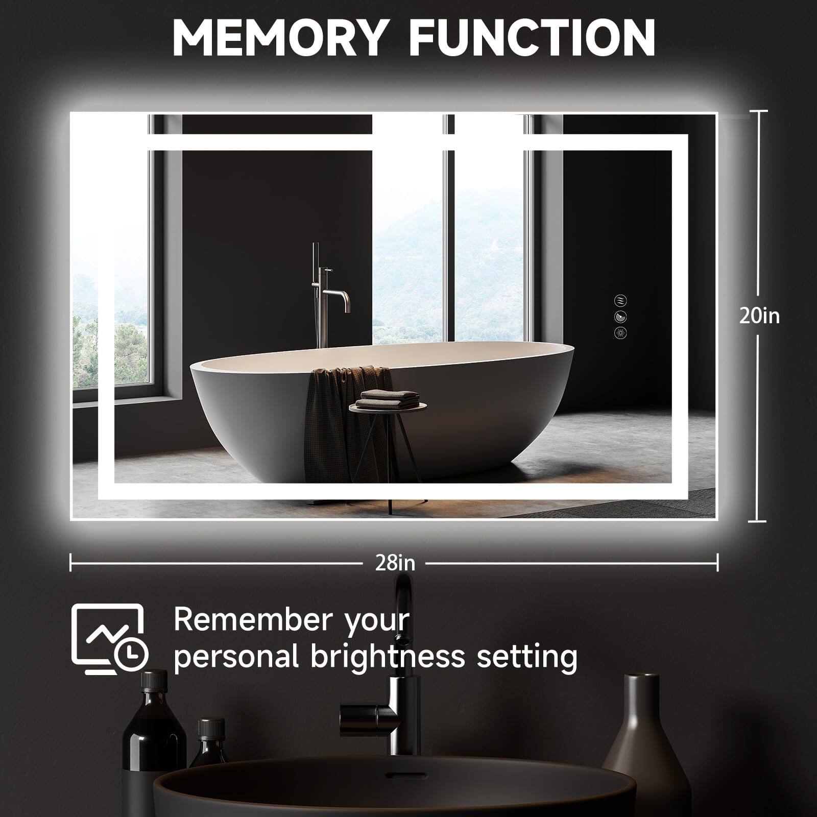 MEMORY FUNCTION

20in  
28in

Remember your personal brightness setting