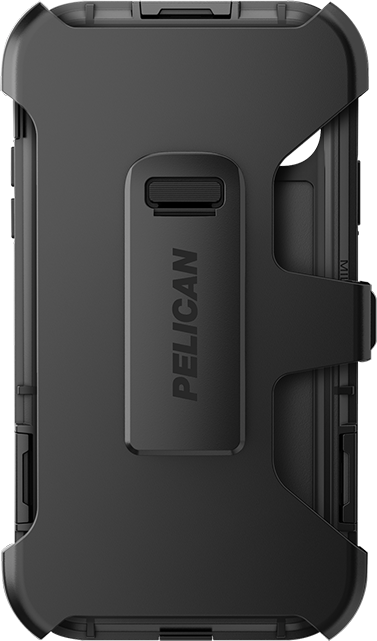 Front. Pelican - Pelican Shield with Kevlar Black Case + Holster iPhone 11/XR - Black.