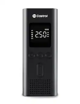 Castrol - 150 PSI Tire Inflator Air Compressor with Digital Display, 4000mAh Portable Power Bank & LED Light