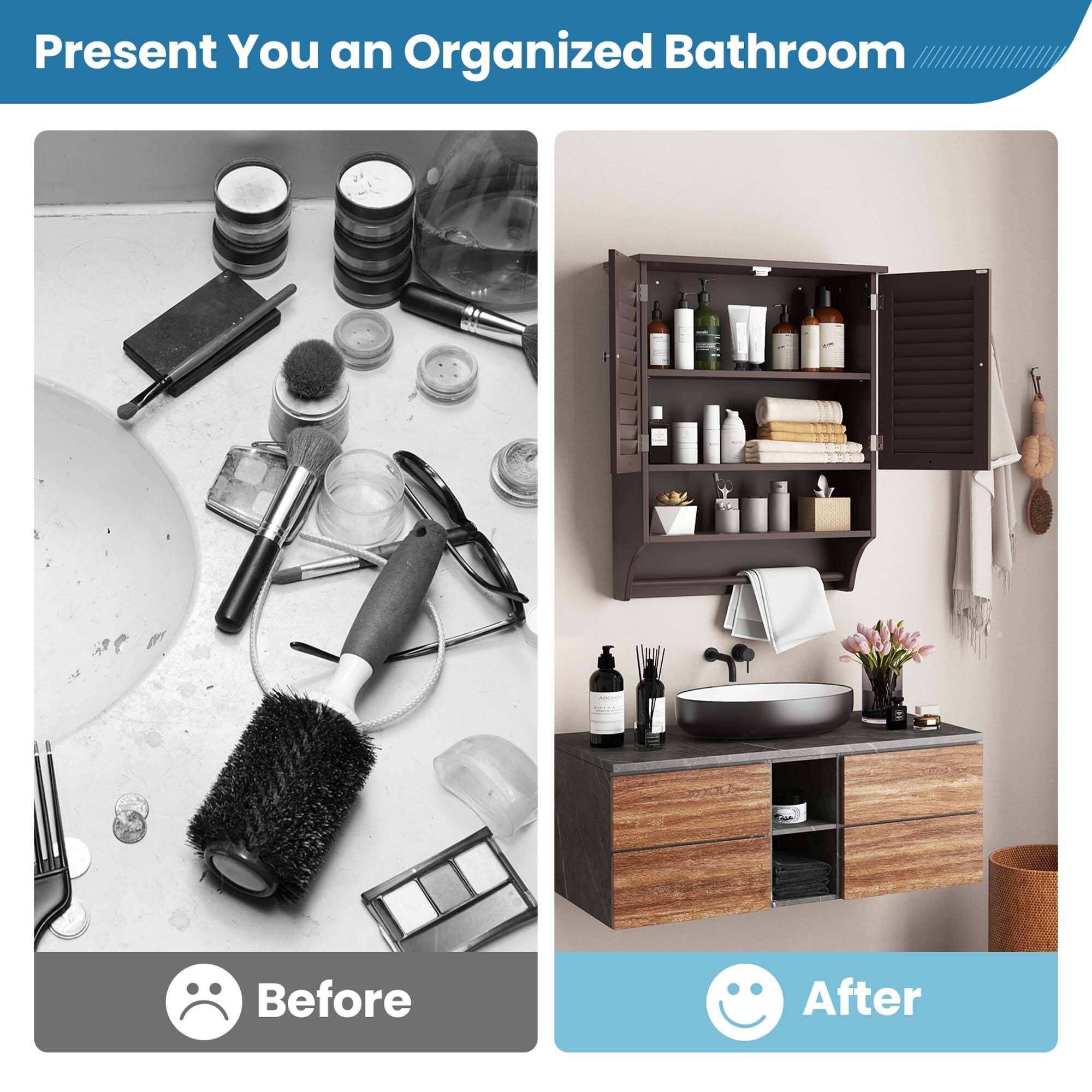 Present You an Organized Bathroom

Before

After