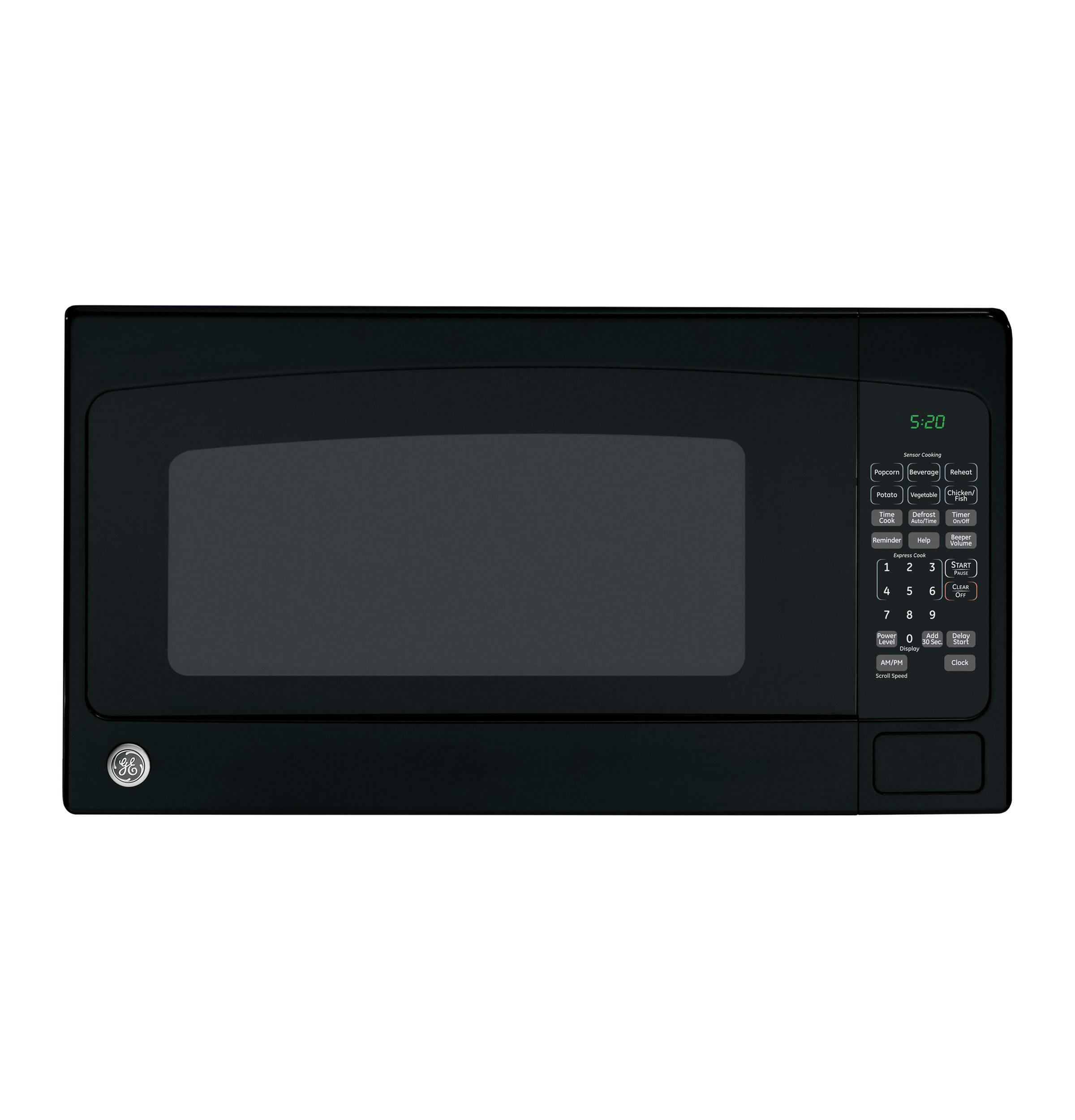 GE - 2.0 Cu. Ft. Countertop Microwave with Sensor Cooking and Defrost - Black