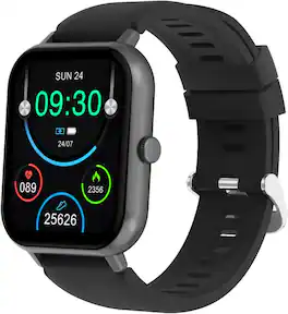 HONGGE - Bluetooth Call Smartwatch 1.83 Inch Display 100 Plus Sport Modes IP67 Water Resistant 5 to 7 Day Battery - Black - (2025)