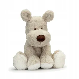 TriAction Toys - Teddykompaniet Teddy Cream Medium Dog Plush | Grey - Gray