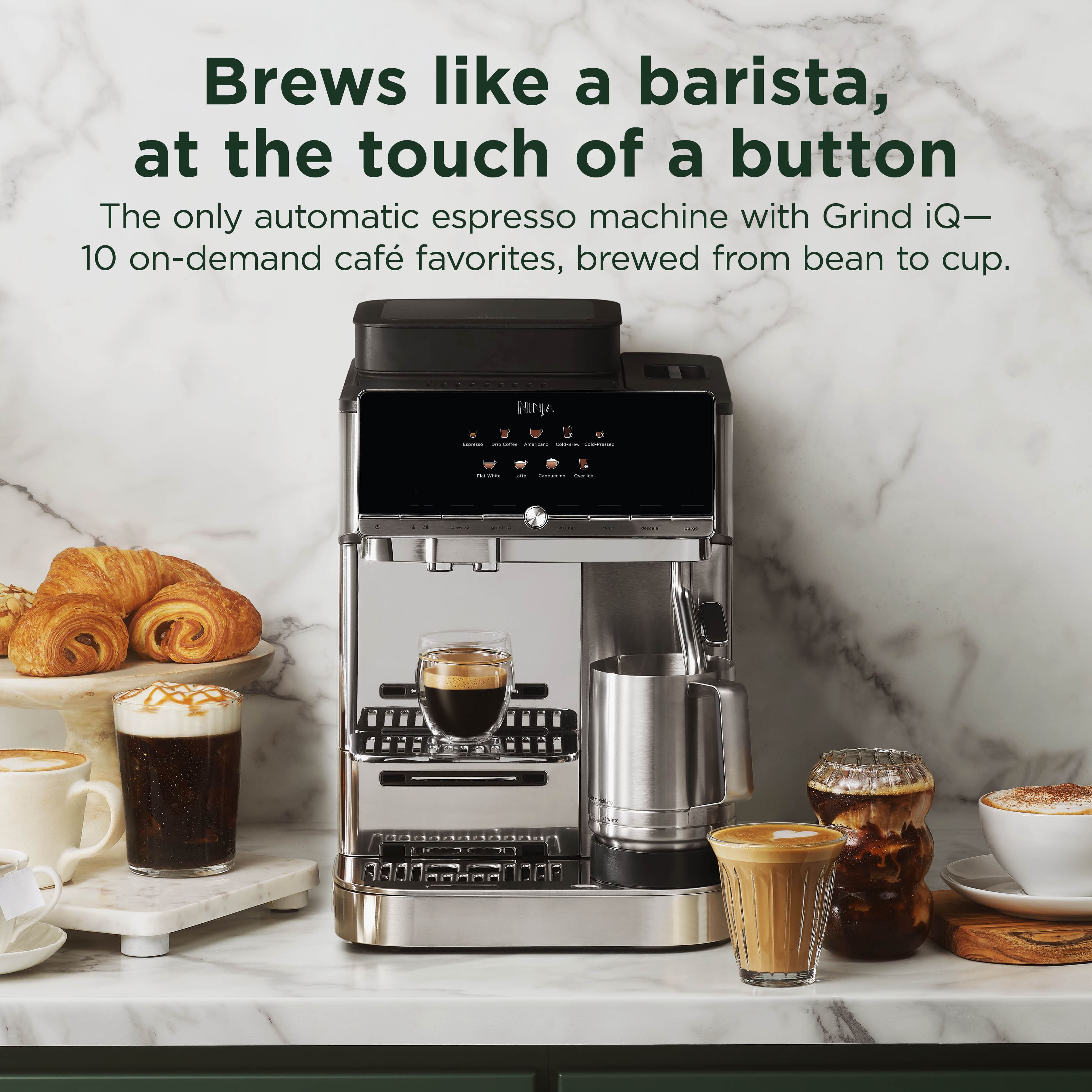 Ninja AutoBarista Fully Automatic Espresso Machine & Frother, 10