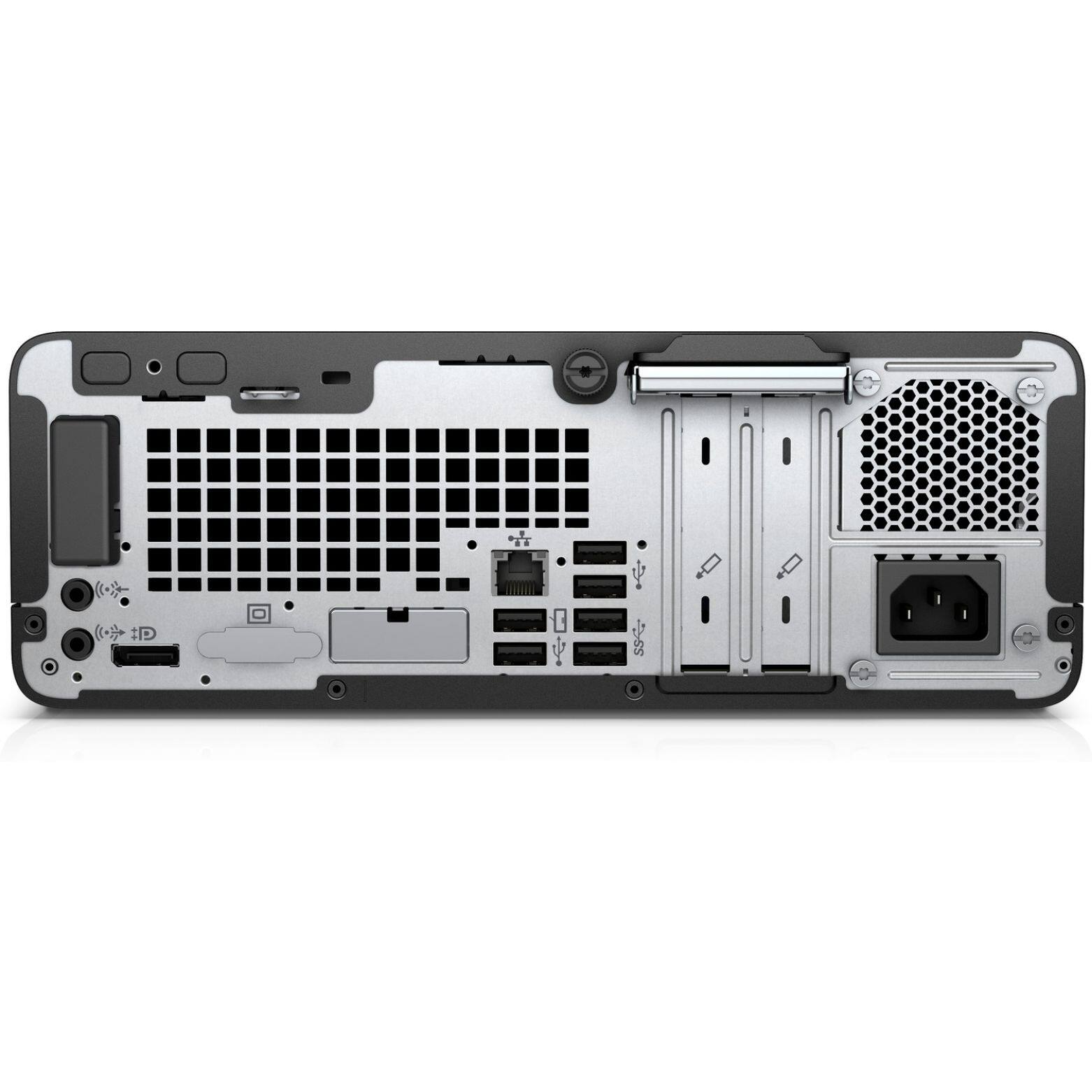 Alt View 3. HP - ProDesk 400 G5 SFF Intel Core i5-8500 3 GHz 8 GB DDR4 512 GB SSD Intel UHD Graphics 630 Windows 11 Pro Desktop - Black.