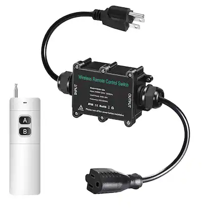 A Wireless Remote Control Switch
Model: F52201-30A
Input: AC100V-250V
Load Power: MAX 500W
Frequency: 392MHz
Output: 50/60Hz
IP68
CE
RoHS
Please turn off the power before installation