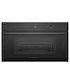 Fisher & Paykel - 30" 1.7 Cu. Ft. Single Convection Speed Oven, 5" Touchscreen w/Dial - Compact - Contemporary (Soft - Black