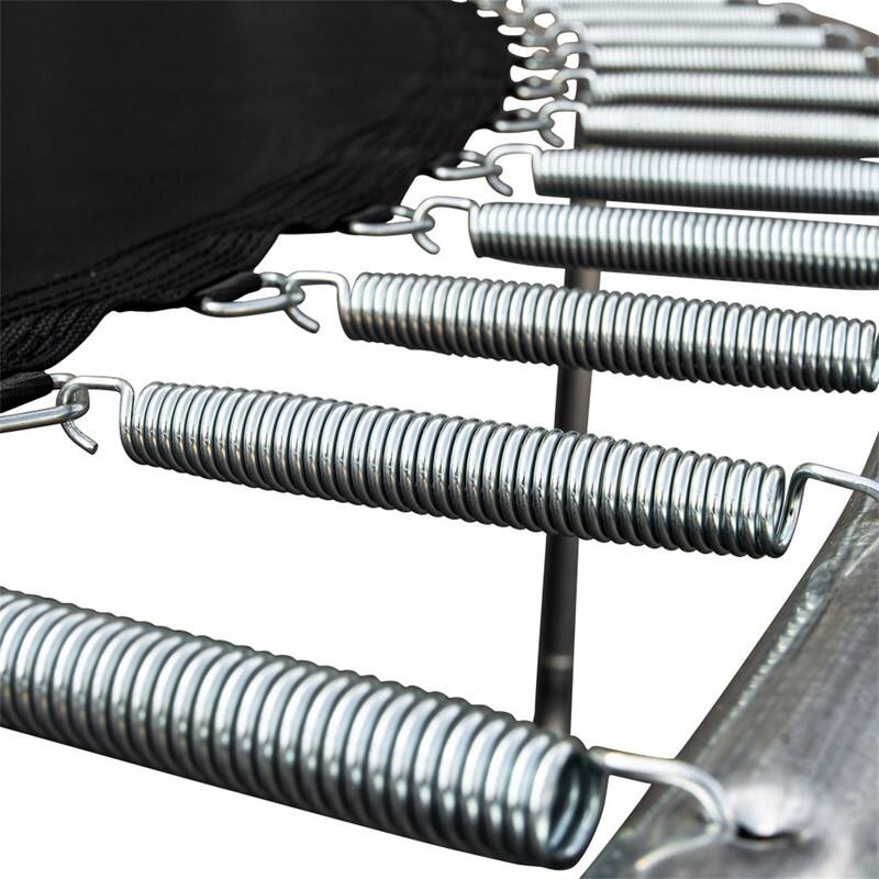 Alt View 2. HTUTWOO - Trampoline 16FT with Basketball Hoop, Ladder and Enclosure Net, Jumping Mat, Spring Cover Padding for Adults & Kids - Green.