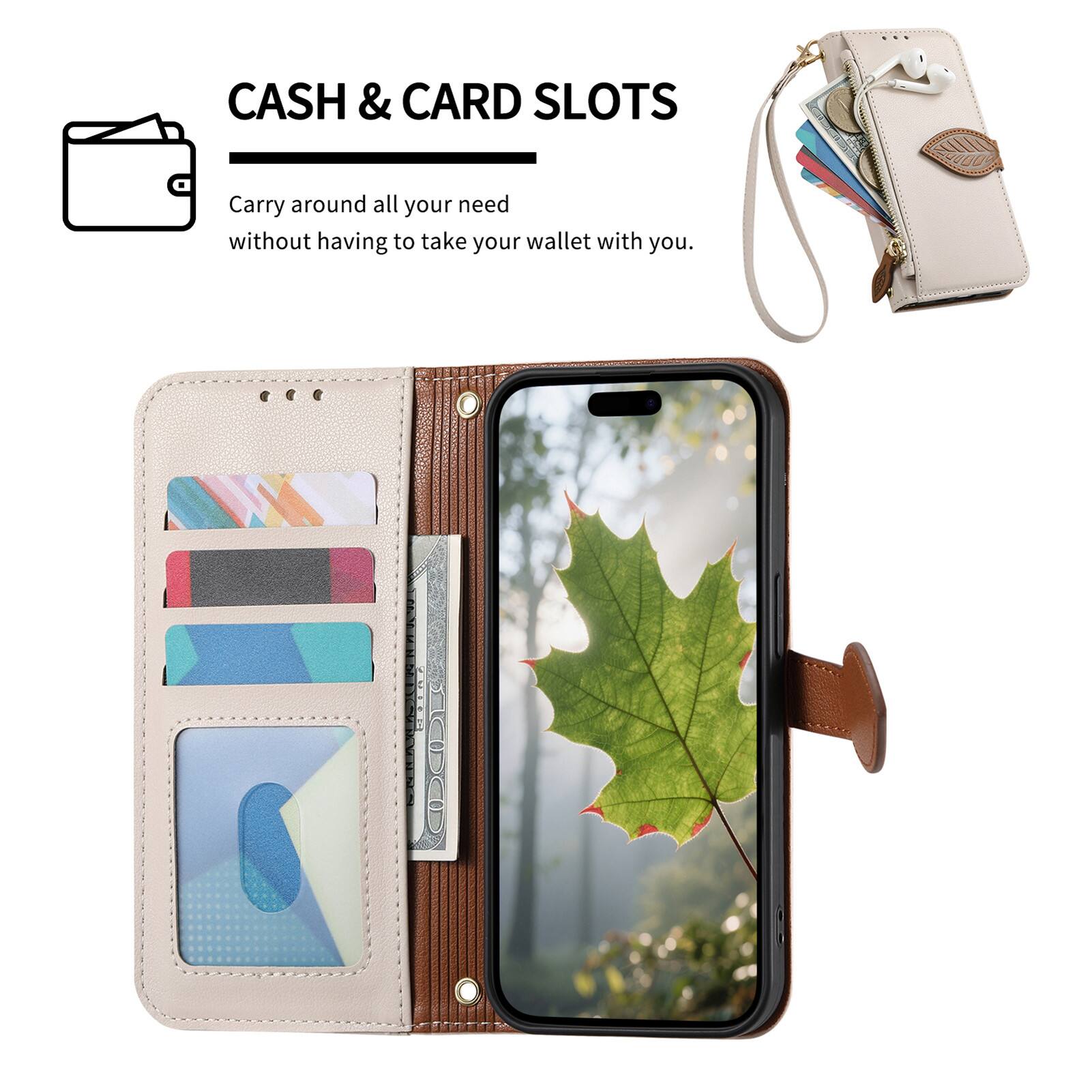 CASH & CARD SLOTS  
Carry around all your need without having to take your wallet with you.
