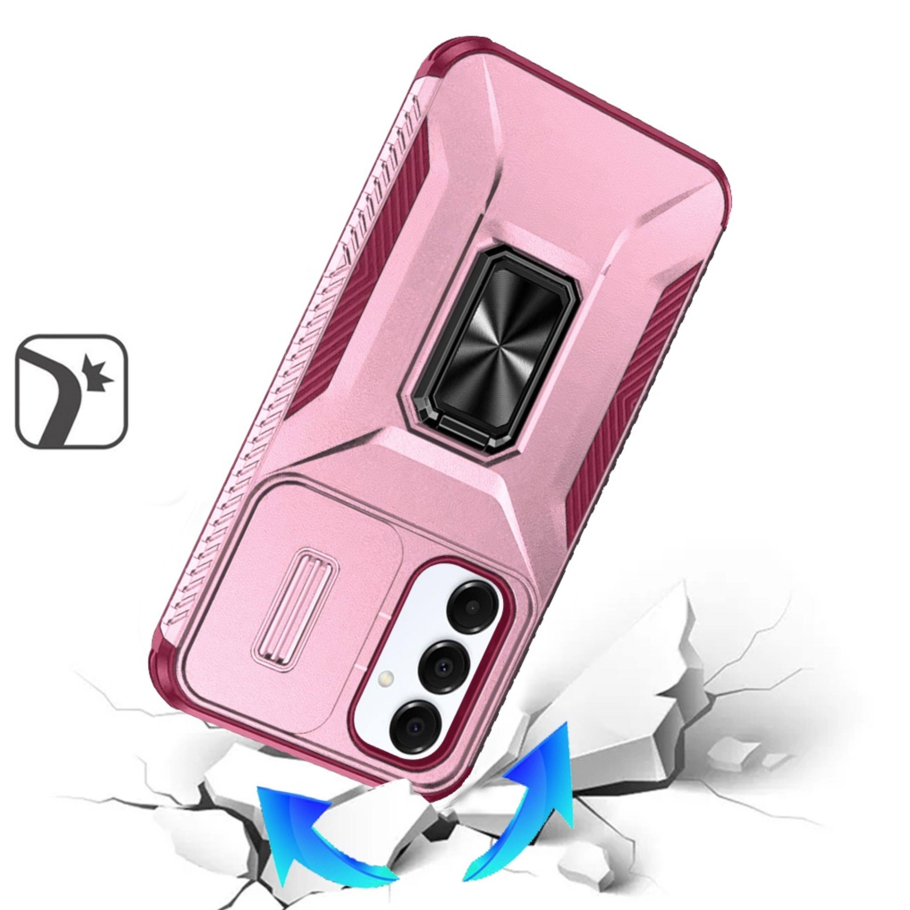 Kitcheniva Complete Protection Magnetic Stand Phone Case With Tempered ...