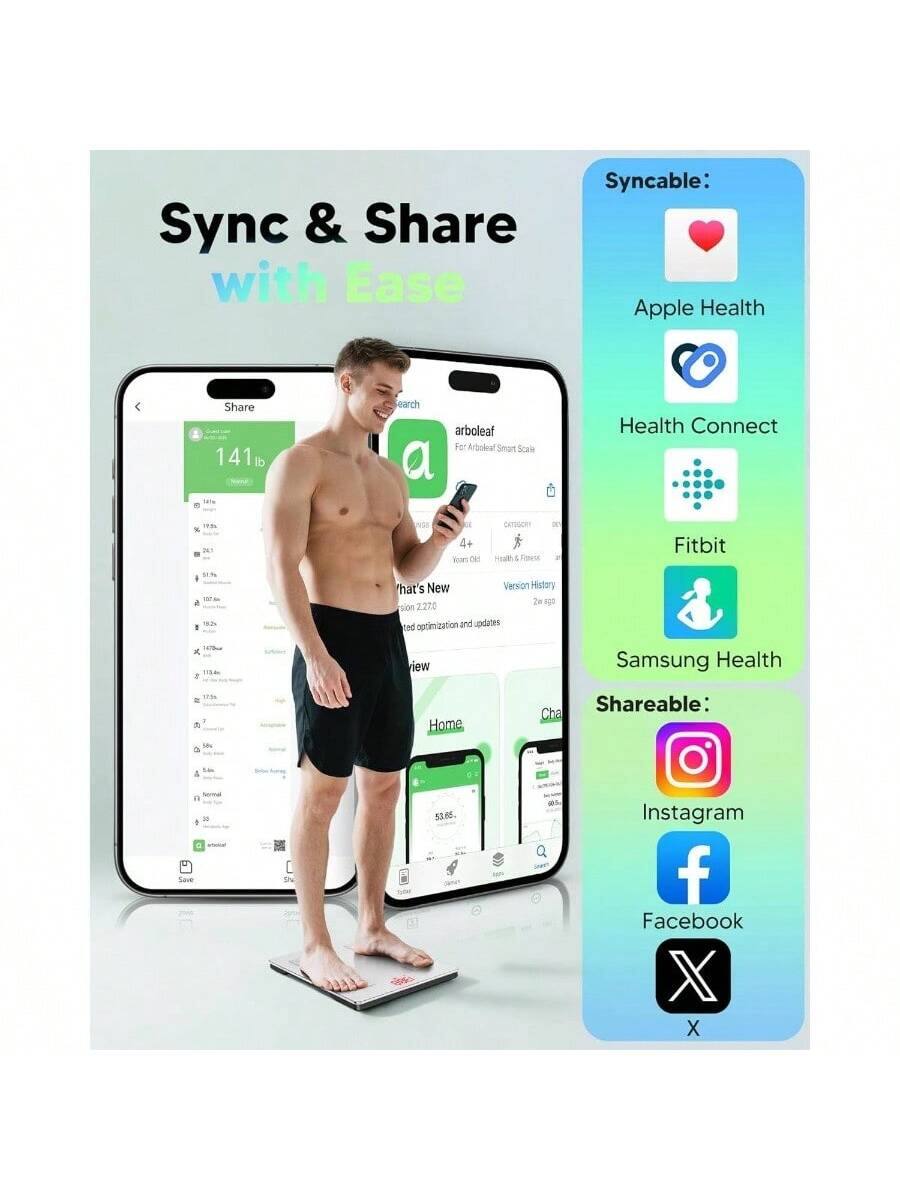 Sync & Share with Ease

Syncable:
- Apple Health
- Health Connect
- Fitbit
- Samsung Health

Shareable:
- Instagram
- Facebook
- X