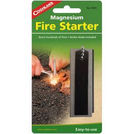 Coghlan’s - Coghlan's Magnesium Fire Starter, Emergency Survival Camp Strike Flint Camping - Black/Gray