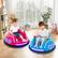 Alt View 1. Costway - Costway 12V Kids Ride on Bumper Car Remote Control w/ Flashing LED Light & Music - Pink.